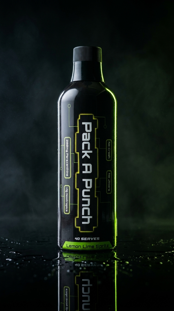 Lemon Lime Spritz Pack A Punch bottle with lemon and lime slices