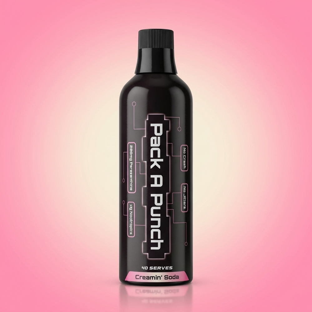 Pack A Punch — Creamin' Soda | Liquid Concentrate Nootropic | 40 Serves